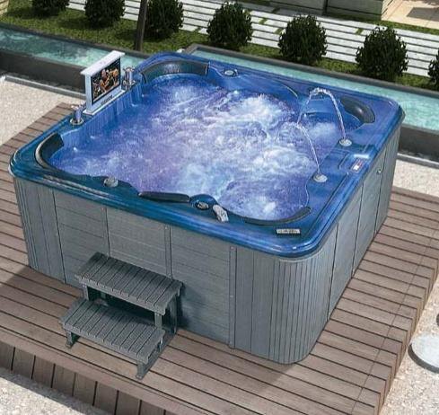 AO-815F Ocean Blue Spa with fountains